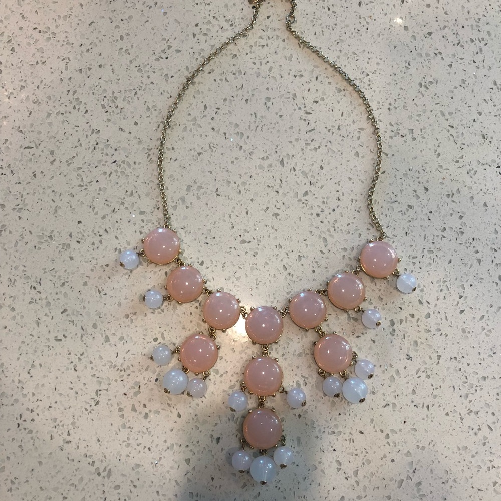 Banana Republic pink bubble necklace